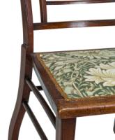 E. W. Godwin Attributed, Aesthetic Walnut Side Chair with Horizontal Back Rails - Thumbnail 12