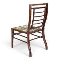 E. W. Godwin Attributed, Aesthetic Walnut Side Chair with Horizontal Back Rails - Thumbnail 5