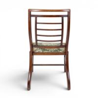 E. W. Godwin Attributed, Aesthetic Walnut Side Chair with Horizontal Back Rails - Thumbnail 6