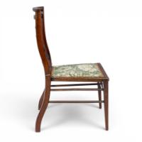 E. W. Godwin Attributed, Aesthetic Walnut Side Chair with Horizontal Back Rails - Thumbnail 8