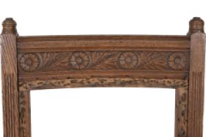 E. W. Godwin Attributed, Pair of Oak Aesthetic Movement Dining Chairs - Thumbnail 8