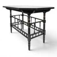Gillows & Co., Attributed, Aesthetic Movement Gilt Ebonised Walnut Centre Table - Thumbnail 1