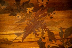 Emile Galle. Art Nouveau Walnut Writing Desk with Exceptional Inlaid Scenery - Thumbnail 19