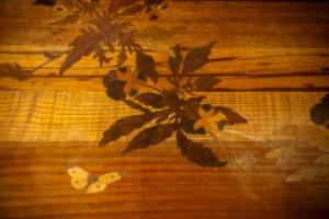 Emile Galle. Art Nouveau Walnut Writing Desk with Exceptional Inlaid Scenery - Thumbnail 21