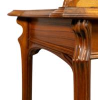 Emile Galle. Art Nouveau Walnut Writing Desk with Exceptional Inlaid Scenery - Thumbnail 33