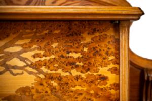 Emile Galle. Art Nouveau Walnut Writing Desk with Exceptional Inlaid Scenery - Thumbnail 27