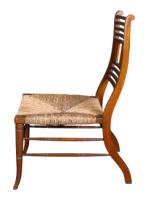 E. W. Godwin Attributed, Pair of Anglo-Japanese Walnut Low Side Nursing Chairs - Thumbnail 8