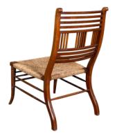 E. W. Godwin Attributed, Pair of Anglo-Japanese Walnut Low Side Nursing Chairs - Thumbnail 9