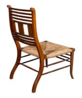 E. W. Godwin Attributed, Pair of Anglo-Japanese Walnut Low Side Nursing Chairs - Thumbnail 11