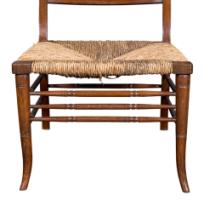 E. W. Godwin Attributed, Pair of Anglo-Japanese Walnut Low Side Nursing Chairs - Thumbnail 15