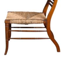 E. W. Godwin Attributed, Pair of Anglo-Japanese Walnut Low Side Nursing Chairs - Thumbnail 13