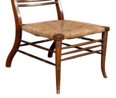 E. W. Godwin Attributed, Pair of Anglo-Japanese Walnut Low Side Nursing Chairs - Thumbnail 16