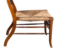 E. W. Godwin Attributed, Pair of Anglo-Japanese Walnut Low Side Nursing Chairs - Thumbnail 18