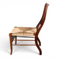 E. W. Godwin Attributed, Pair of Anglo-Japanese Walnut Low Side Nursing Chairs - Thumbnail 24