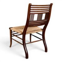 E. W. Godwin Attributed, Pair of Anglo-Japanese Walnut Low Side Nursing Chairs - Thumbnail 25