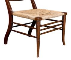 E. W. Godwin Attributed, Pair of Anglo-Japanese Walnut Low Side Nursing Chairs - Thumbnail 31