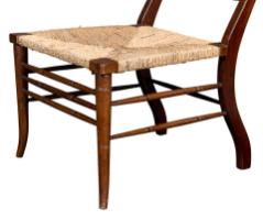 E. W. Godwin Attributed, Pair of Anglo-Japanese Walnut Low Side Nursing Chairs - Thumbnail 32