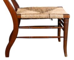 E. W. Godwin Attributed, Pair of Anglo-Japanese Walnut Low Side Nursing Chairs - Thumbnail 33
