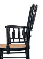 Rhoda and Agnes Garrett, Aesthetic Movement Cane Seated Ebonised Armchair - Thumbnail 10
