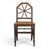 E. W. Godwin Attributed, Made by William Watt, Aesthetic Cane Seat Side Chair - Thumbnail 5