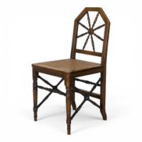E. W. Godwin Attributed, Made by William Watt, Aesthetic Cane Seat Side Chair - Thumbnail 6