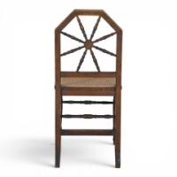 E. W. Godwin Attributed, Made by William Watt, Aesthetic Cane Seat Side Chair - Thumbnail 18