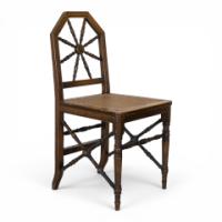 E. W. Godwin Attributed, Made by William Watt, Aesthetic Cane Seat Side Chair