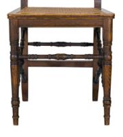 E. W. Godwin Attributed, Made by William Watt, Aesthetic Cane Seat Side Chair - Thumbnail 20