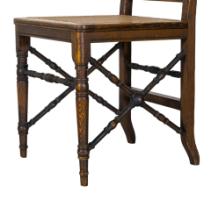 E. W. Godwin Attributed, Made by William Watt, Aesthetic Cane Seat Side Chair - Thumbnail 7