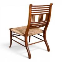 E. W. Godwin Attributed, Pair of Anglo-Japanese Walnut Low Side Nursing Chairs - Thumbnail 12