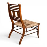 E. W. Godwin Attributed, Pair of Anglo-Japanese Walnut Low Side Nursing Chairs - Thumbnail 11