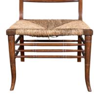 E. W. Godwin Attributed, Pair of Anglo-Japanese Walnut Low Side Nursing Chairs - Thumbnail 4