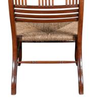E. W. Godwin Attributed, Pair of Anglo-Japanese Walnut Low Side Nursing Chairs - Thumbnail 13