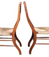 E. W. Godwin Attributed, Pair of Anglo-Japanese Walnut Low Side Nursing Chairs - Thumbnail 25