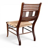 E. W. Godwin Attributed, Pair of Anglo-Japanese Walnut Low Side Nursing Chairs - Thumbnail 18