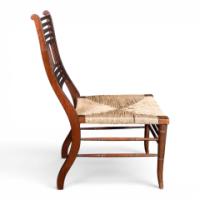 E. W. Godwin Attributed, Pair of Anglo-Japanese Walnut Low Side Nursing Chairs - Thumbnail 21