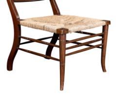 E. W. Godwin Attributed, Pair of Anglo-Japanese Walnut Low Side Nursing Chairs - Thumbnail 24