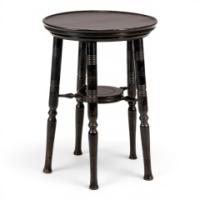 E. W. Godwin Attributed, Aesthetic Movement Circular Wine or Side Table with Five Legs - Thumbnail 7