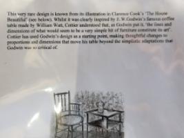 Daniel Cottier, Anglo-Japanese Ebonised Two Tier Side Table with Thebes Style - Thumbnail 11