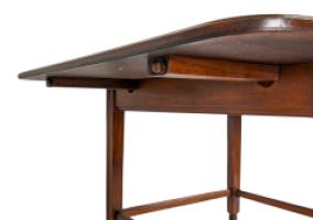 E. W. Godwin Attributed, Aesthetic Movement Walnut Drop Leaf Work Table with Slides - Thumbnail 3