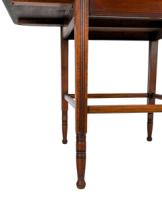 E. W. Godwin Attributed, Aesthetic Movement Walnut Drop Leaf Work Table with Slides - Thumbnail 11