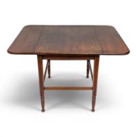 E. W. Godwin Attributed, Aesthetic Movement Walnut Drop Leaf Work Table with Slides - Thumbnail 12