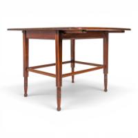 E. W. Godwin Attributed, Aesthetic Movement Walnut Drop Leaf Work Table with Slides - Thumbnail 6