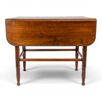 E. W. Godwin Attributed, Aesthetic Movement Walnut Drop Leaf Work Table with Slides - Thumbnail 20
