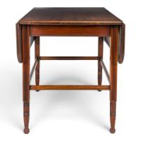 E. W. Godwin Attributed, Aesthetic Movement Walnut Drop Leaf Work Table with Slides - Thumbnail 13