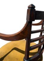 E. W. Godwin for William Watt, Anglo-Japanese Jacobean Armchair, Velvet Seat - Thumbnail 7