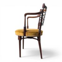 E. W. Godwin for William Watt, Anglo-Japanese Jacobean Armchair, Velvet Seat - Thumbnail 8