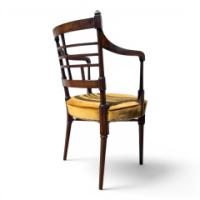 E. W. Godwin for William Watt, Anglo-Japanese Jacobean Armchair, Velvet Seat - Thumbnail 9