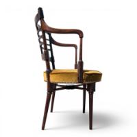 E. W. Godwin for William Watt, Anglo-Japanese Jacobean Armchair, Velvet Seat - Thumbnail 12
