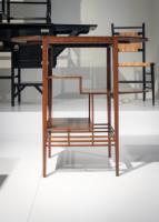 E. W. Godwin Attributed, Aesthetic Movement Walnut Drop Leaf Work Table with Slides - Thumbnail 22